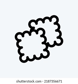 Icon Cookies. suitable for Bakery symbol. line style. simple design editable. design template vector. simple illustration