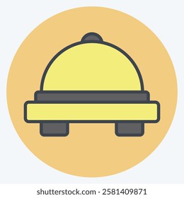 Icon Cooking. related to Hobbies symbol. color mate style. design editable