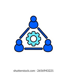Icon a coordination, isolated against a clean background.
