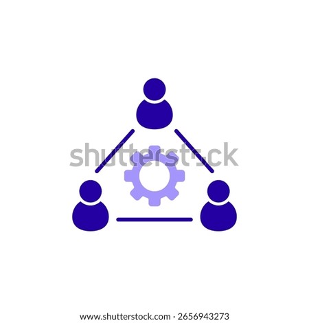 Icon a coordination, isolated against a clean background.
