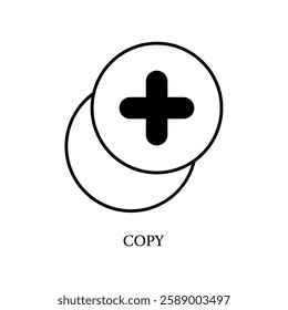 Icon a copy, isolated against a clean background.
