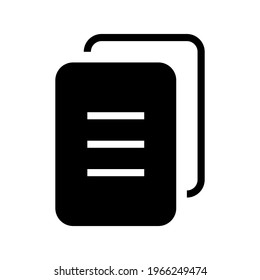 Icon Copy With Style Glyph