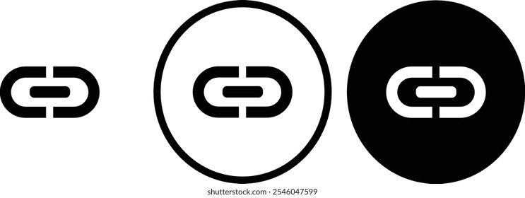 icon copy url black outline for web site design 
and mobile dark mode apps 
Vector illustration on a white background