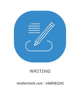 Icon copy writing single icon graphic design