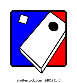 Icon of a corn hole yard game 