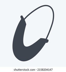 Icon Corn. suitable for Fruits and Vegetables symbol. glyph style. simple design editable. design template vector. simple symbol illustration