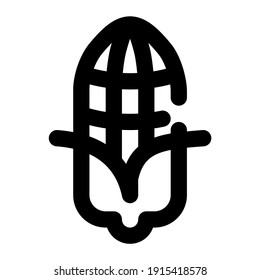 icon corn using line style