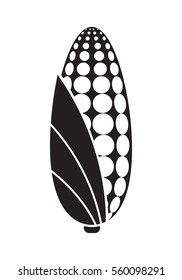 icon corn, vector