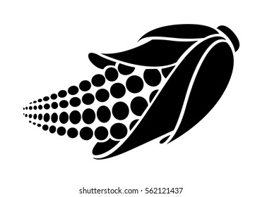 icon corn, vector