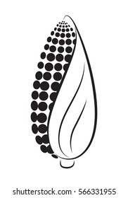 icon corn, vector