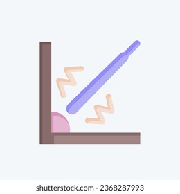 Icon Corner Welding. related to Welder Equipment symbol. flat style. simple design editable. simple illustration