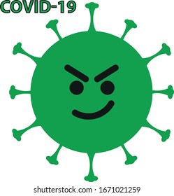 Icon Coronavirus virus COVID-19 vector