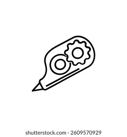 Icon of a correction pen, ideal for accuracy, editing, and mistake-free writing.