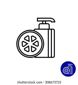 Icon of cosmetic pump bottle
