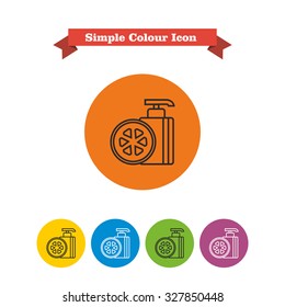 Icon of cosmetic pump bottle