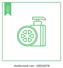 Icon of cosmetic pump bottle