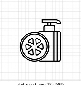 Icon of cosmetic pump bottle