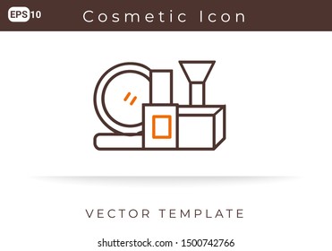Icon Cosmetic For Website, Infographic Element. Vector Illustration