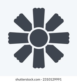 Icon Cosmos. related to Flowers symbol. glyph style. simple design editable. simple illustration
