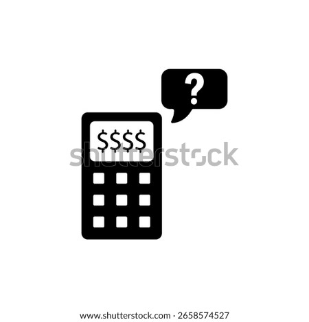 Icon a cost estimate, isolated against a clean background.
