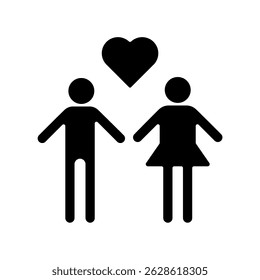 Icon a couple, isolated against a clean background.