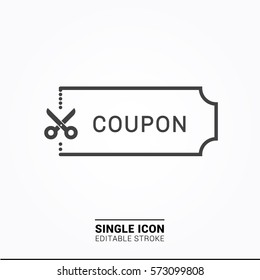 Icon Coupon Single Icon Graphic Design