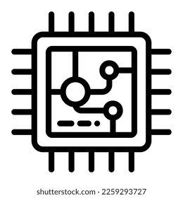 Icon cpu Illustration can be used for web app info graphic etc