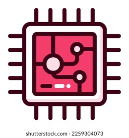 Icon cpu Illustration kann für Web-App-Infografik etc. verwendet werden