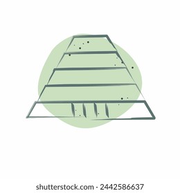Icon Cradle Of Human Kind. related to South Africa symbol. Color Spot Style. simple design illustration