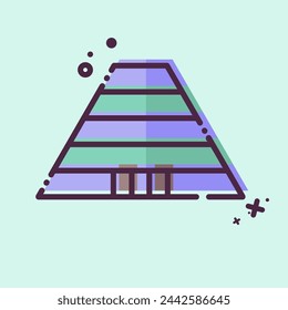 Icon Cradle Of Human Kind. related to South Africa symbol. MBE style. simple design illustration