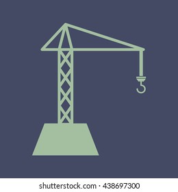 Icon of Crane. Eps-10.