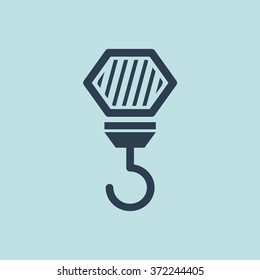 Icon of Crane Hook. EPS-10.