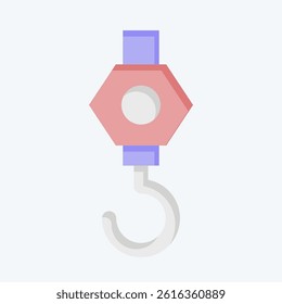 Icon Crane. related to Civil Engineering symbol. flat style. design editable