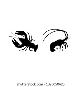 Icon crayfish. Lobster