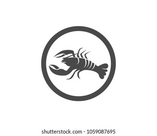 Icon crayfish. Lobster