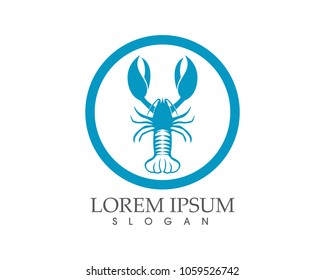 Icon crayfish. Lobster