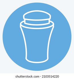 Icon Cream Bottle - Blue Eyes Style - simple illustration, good for prints , announcements, etc