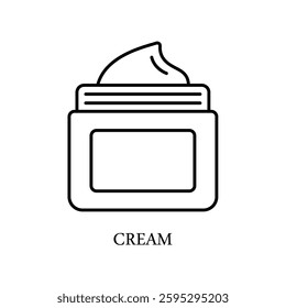 Icon a cream, isolated against a clean background.