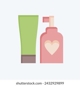 Icon Cream. related to Milk and Drink symbol. flat style. simple design editable. simple illustration