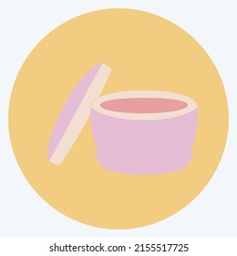 Icon Cream. suitable for beauty care symbol. color mate style. simple design editable. design template vector. simple symbol illustration