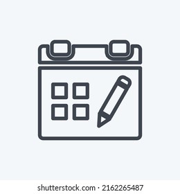 Icon Create Event. suitable for User Interface symbol. line style. simple design editable. design template vector. simple symbol illustration
