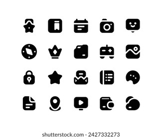 Icon created for user interface needs, mock-up, prototype and etc.