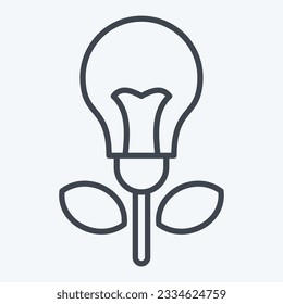 Icon Creative Concept. related to Art and Media symbol. line style. simple design editable