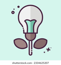 Icon Creative Concept. mit dem Symbol für Kunst und Medien in Zusammenhang stehen. MBE-Stil. einfaches Design bearbeitet