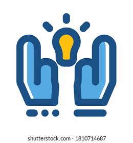 Icon Creative Ideas with style tone color omission