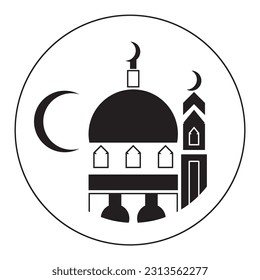 icon of the creator's holy house mosque
