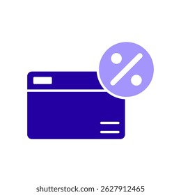 Icon a credit card, isolated against a clean background.