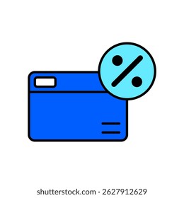 Icon a credit card, isolated against a clean background.