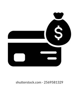 icon credit card, ui, basic , essential can use in design
