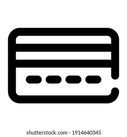 icon credit card using line style and blue color